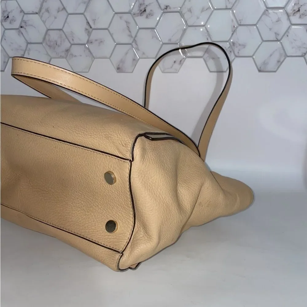 NWT Michael Kors Whitney Tan Leather Tote Bag